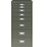 Schubladenschrank 8 Schübe olivgrün H 590 x B 279 x T 380