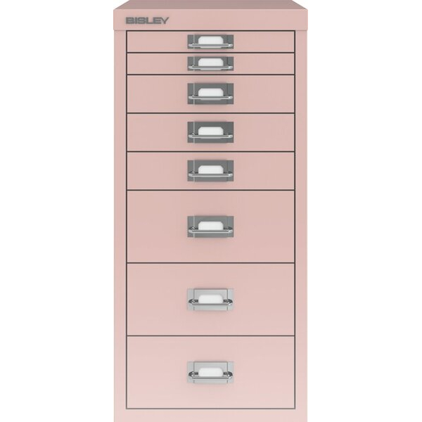 5020073802559 - Schubladenschrank 8 Schübe pastellpink H 590 x B 279 x T 380 5020073802559 Bisley
