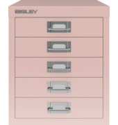 Schubladenschrank 5 Schübe pastellpink, H 325 x B 279 x T 380