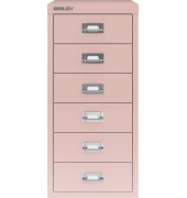 Schubladenschrank 6 Schübe pastellpink H 590 x B 279 x T 380