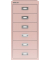 Schubladenschrank 6 Schübe pastellpink H 590 x B 279 x T 380