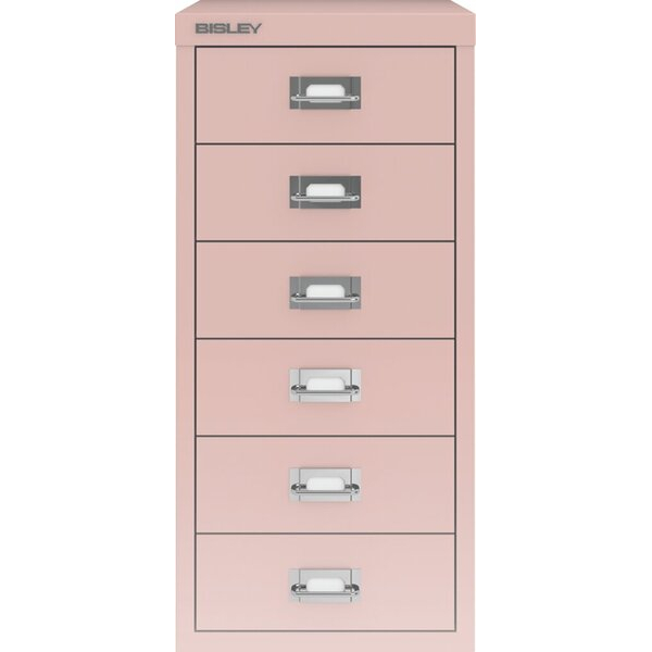 5020073842081 - Schubladenschrank 6 Schübe pastellpink H 590 x B 279 x T 380 5020073842081 Bisley
