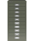 Schubladenschrank 10 Schübe olivgrün H 590 x B 279 x T 380