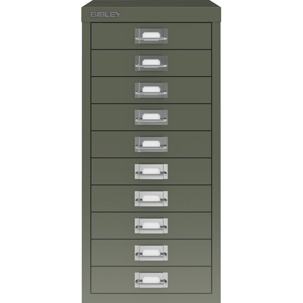 5020073845853 - Schubladenschrank 10 Schübe olivgrün H 590 x B 279 x T 380 5020073845853 Bisley