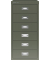 Schubladenschrank 6 Schübe olivgrün H 590 x B 279 x T 380