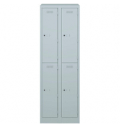 Primary Garderobenschrank 2 Abteil lichtgrau, H 1800 x B 600 x T 500