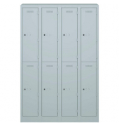 Primary Garderobenschrank 4 Abteil lichtgrau, H 1800 x B 600 x T 500