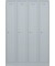 Primary Garderobenschrank 4 Abteil lichtgrau, H 1800 x B 600 x T 500