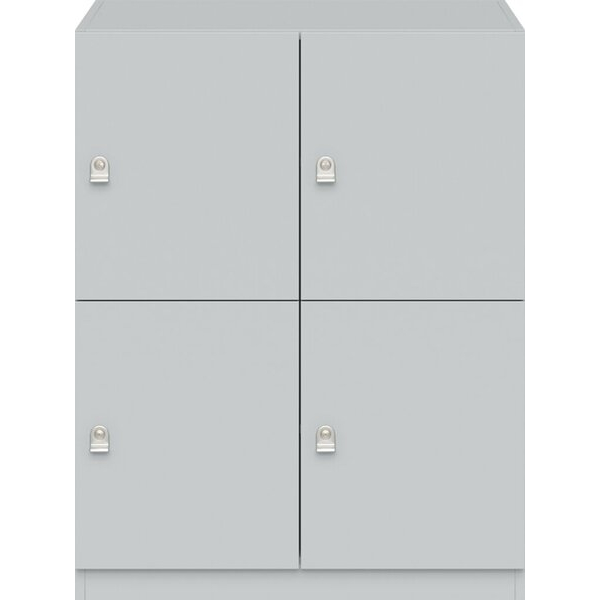 5020073847444 - Pren Schließfachschrank 2 Abteile je 2 Türen weiß H 1018 5020073847444 Bisley