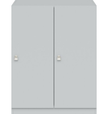 Pren Garderobenschrank, 2 Abteile je 1 Tür, weiß, H 1018