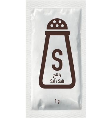 Hellma Speisesalz Sachets 1g Portionstütchen