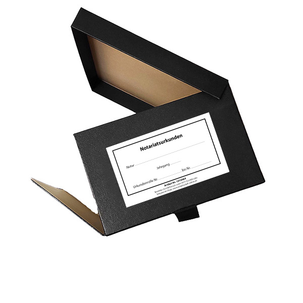 4260259251783 - Urkundenkasten 101600 A4+ schwarz innen 23x315x12cm (TxBxH) Pappe 4260259251783 Oerter