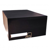 Urkundenkasten 101651, A4+, schwarz, innen 34,5x23,5x11,5cm (TxBxH), Karton