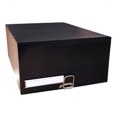 Urkundenkasten 101651, A4+, schwarz, innen 34,5x23,5x11,5cm (TxBxH), Karton