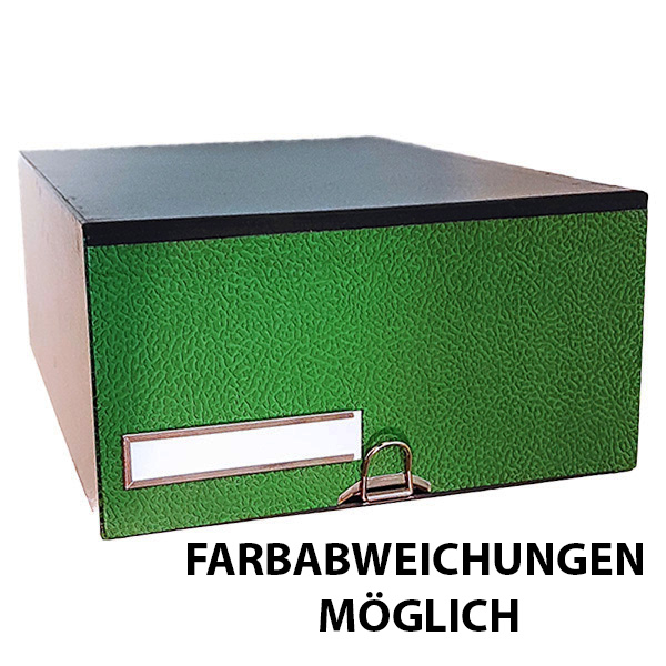Oerter Urkundenkasten 101651gn, A4+, grün, innen 34,5x23,5x11,5cm (TxBxH), Karton 4260259251899 Oerter