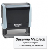 trodat Textstempel, individualisierbar printy 4913 selbstfärbend schwarz