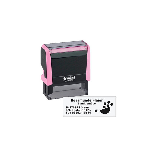 4044589532879 -  Textstempel individualisierbar printy 4913 selbstfärbend schwarz mit Logo 4044589532879 trodat