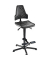 Arbeitsdrehstuhl W19-25-H-PU-AH2, schwarz / schwarz, bis 250kg, ohne Kopfst&uuml;tze