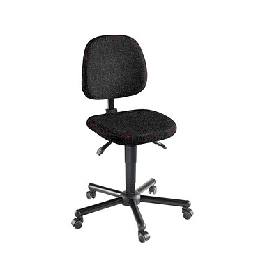 Arbeitsdrehstuhl W19-25-TR-ST, schwarz / schwarz, bis 250kg, ohne Kopfst&uuml;tze