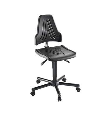 Arbeitsdrehstuhl W19-25-TR-PU ESD, schwarz / schwarz, bis 250kg