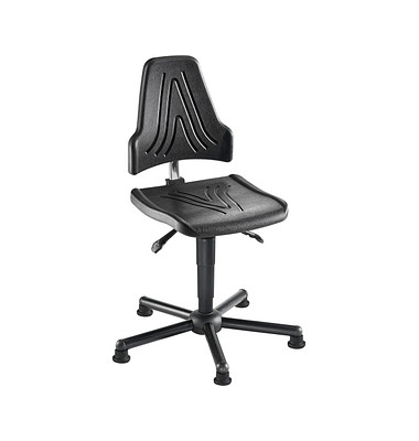 Arbeitsdrehstuhl W19-25-TG-PU ESD, schwarz / schwarz, bis 250kg, ohne Kopfst&uuml;tze
