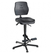 Arbeitsdrehstuhl W15-25-H-PU-AH2, schwarz / schwarz, bis 250kg, ohne Kopfst&uuml;tze