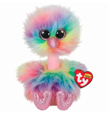 Plüschfigur Beanie Boo Strauss Asha pastell, 24cm