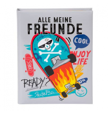 Freundebuch Skater, 15x21cm