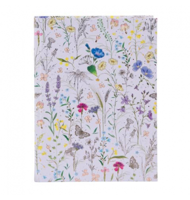 Notizbuch 64 575, Meadow, violett, A5, blanko, 100g, 100 Blatt / 200 Seiten