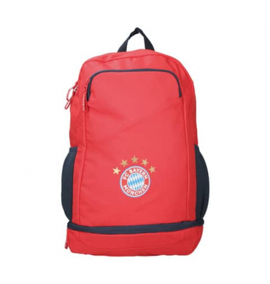 Schulrucksack 32108, rot, FC Bayern , mit Rei&szlig;verschluss
