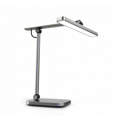 LED-Schreibtischlampe PURELINE, metallgrau, mit Standfu&szlig;, dimmbar