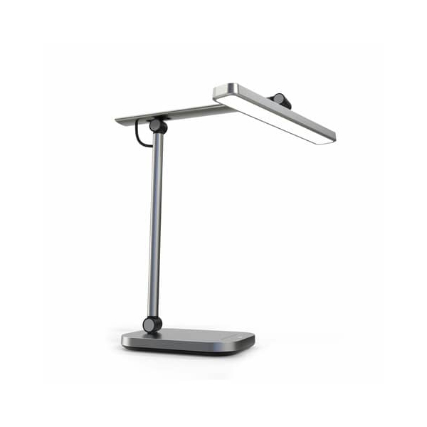 3595560037780 - PURELINE LED Schreibtischleuchte dimmbar 3000K 4000K 5700K Helligkeitssensor Gelenkarm metallgrau 3595560037780 - PURELINE LED Schreibtischleuchte dimmbar 3000K 4000K 5700K Helligkeitssensor Gelenkarm metallgrau