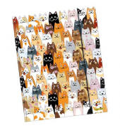 Sammelmappe FluffyCats 10116/6, A3 Motiv Fluffy Cats, Karton kaschiert