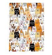 Notizbuch Fluffy Cat, A5, 96 Blatt, dotted