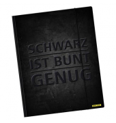 Sammelmappe schwarz ist bunt genug, A3