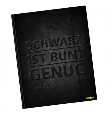 Sammelmappe schwarz ist bunt genug 10125/6, A3 schwarz ist bunt genug, Karton