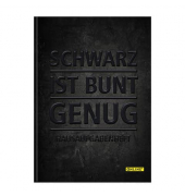 Hausaufgabenheft 10127/12 schwarz ist bunt genug / Hausaufgaben Lineatur, A5, 70g, schwarz, 48 Blatt / 96 Seiten