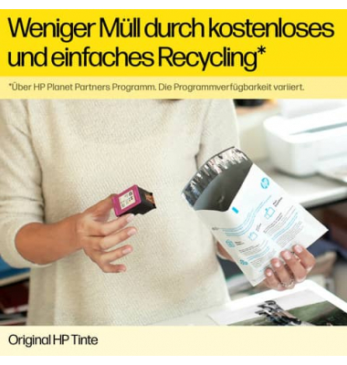 Druckerpatrone 4S6W2NE (kompatibel zu HP OfficeJet Pro 9110b), cyan, ca. 800 Seiten