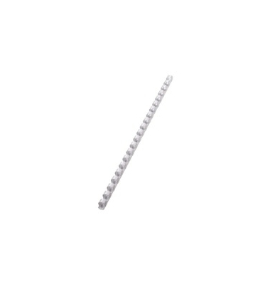 Plastikbinderücken GBC 4028207, A4, 21 Ringe, Rückenbreite: 51mm, weiß