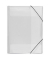 Eckspannmappe Crystal 4432290, A3 farblos-transparent Kunststoff, mit 3 Einschlagklappen