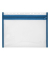 Dokumententasche VELOBAG 4354050, A4 quer, blau, Polypropylen (PP), Klettverschluss