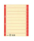 Trennblätter 621019 A4 chamois/rot 230g 