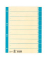 Trennblätter 621020 A4 chamois/hellblau 230g 
