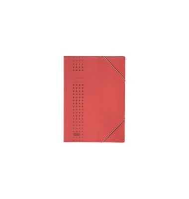 Eckspanner Elba 33470, A4, aus Karton, Fassungsvermögen:, rot