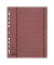 Trennbl&auml;tter 400004670 A4 rot 250g Karton