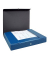 Heftbox 400001922, A4 blau, 4cm F&uuml;llh&ouml;he, Hartpappe, recycelt 350g