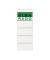 R&uuml;ckenschilder 100420955, wei&szlig;, breit/kurz, 59x155mm, selbstklebend, permanent 