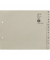 Kartonregister 1336-00-85, A bis Z, A4 halbe Höhe, 100 g/m², graue Taben, 36 x 15-teilig