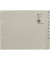 Kartonregister 1350-00-85, A bis Z, A4 halbe Höhe, 100 g/m², graue Taben, 50 x 12-teilig