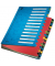 Ordnungsmappe Deskorganizer Color 5914-00-35, 24-teilig blanko, blau, A4, 24 F&auml;cher